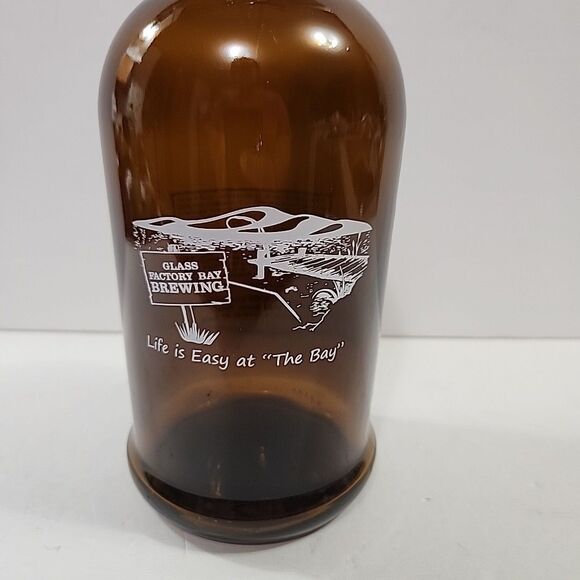 Other - Advertising Bottle 32oz Amber Color Life Is Easy At "The Bay"  BAY BREWING